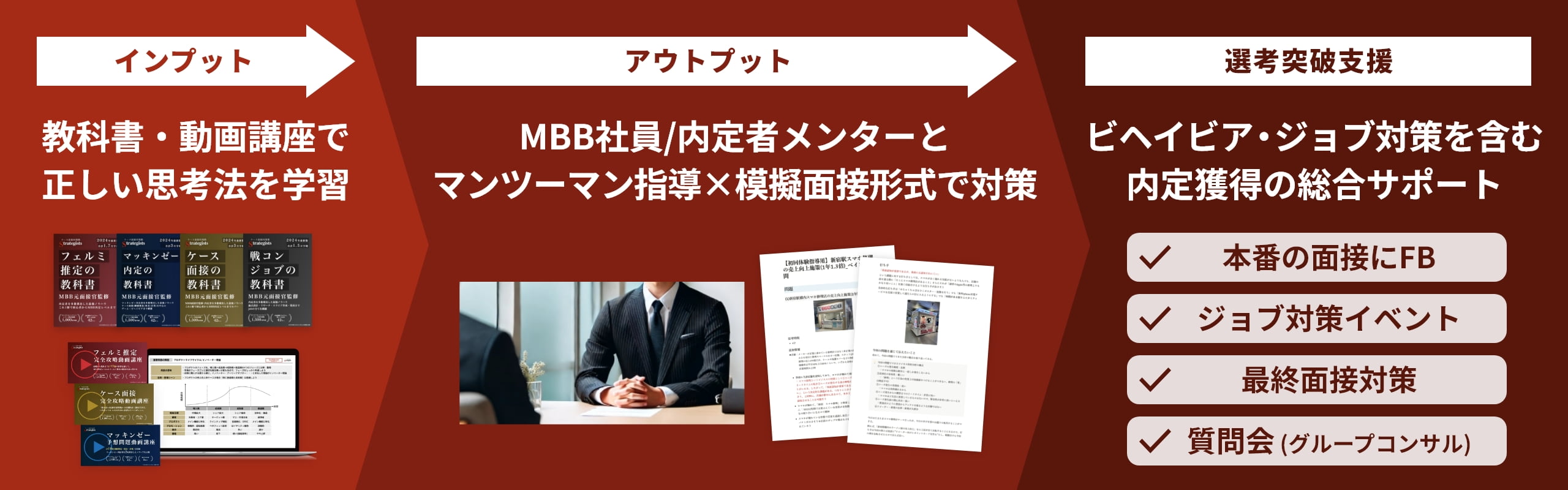 ケース面接対策塾Strategistsの内定獲得プログラム